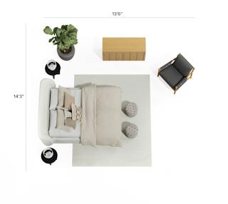 Article Interior Bedroom The Calming Nordic Floorplan