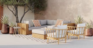 Sunny patio, featuring the a Gathering Space curated room, by Article's interior design team
