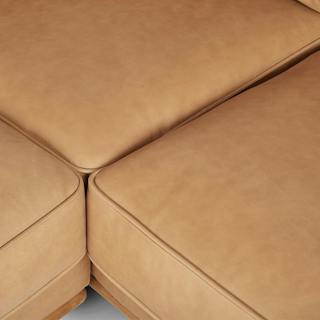 Article Education Timber Charme Tan Corner Sectional Leather