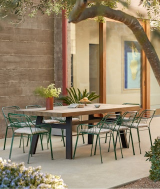 Sardis Vintage Brown Table for 8 Outdoor 2023