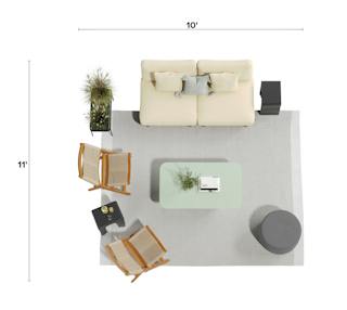 Article Interior Outdoor Lounging Floorplan