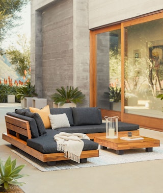 Lubek Slate Gray Sectional Outdoor 2023